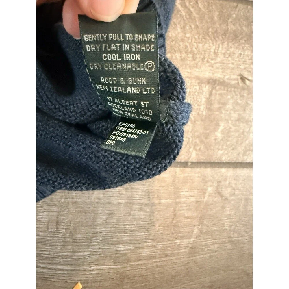 NWT Rodd&Gunn 1/4 Zip Mens 2XL Navy Half Zip 100% Cotton Casual Preppy
